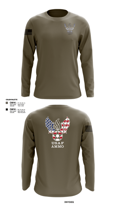 7th Munitions Sq 29669967 Long Sleeve Performance Shirt - 103