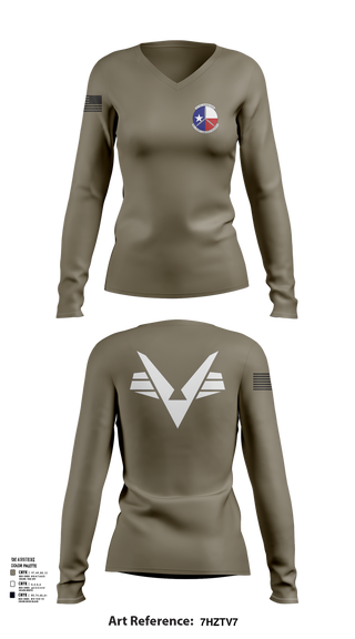 Women's Long Sleeve Vneck Shirt, SWR-TX-403, , Teamtime, Team time, sublimation, custom sports apparel, team uniforms, spirit wear, spiritwear, sports uniforms, custom shirts, team store, custom team store, fundraiser sports, apparel fundraiser