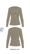 1/4 5379335 Women's Long Sleeve V-neck Shirt - 61