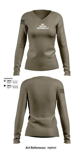 Women's Long Sleeve Vneck Shirt, B CO 2nd PLT, National Guard, Teamtime, Team time, sublimation, custom sports apparel, team uniforms, spirit wear, spiritwear, sports uniforms, custom shirts, team store, custom team store, fundraiser sports, apparel fundraiser