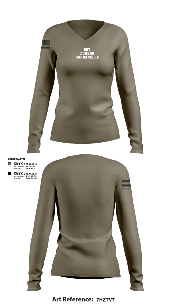 Women's Long Sleeve Vneck Shirt, B CO 2nd PLT, National Guard, Teamtime, Team time, sublimation, custom sports apparel, team uniforms, spirit wear, spiritwear, sports uniforms, custom shirts, team store, custom team store, fundraiser sports, apparel fundraiser