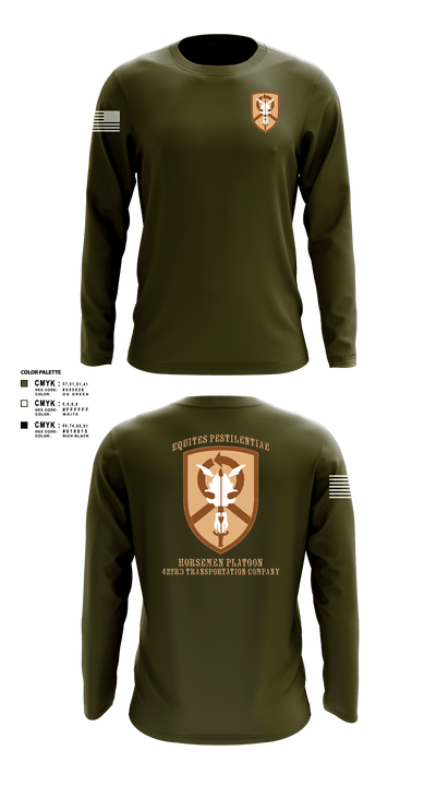 1st Platoon, 423 TC 69151656 Long Sleeve Performance Shirt - 2