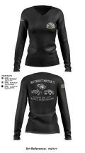 2/10 70229525 Women's Long Sleeve V-neck Shirt - 3