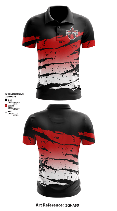 Springfield nightmares 58253168 Short Sleeve Performance Polo - 1
