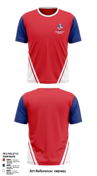 Short Sleeve Performance Shirt, Boston Patriots Football & Cheerleading, Football, Teamtime, Team time, sublimation, custom sports apparel, team uniforms, spirit wear, spiritwear, sports uniforms, custom shirts, team store, custom team store, fundraiser sports, apparel fundraiser