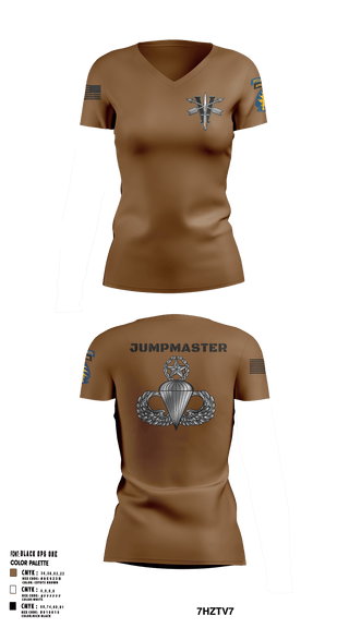 Women's Short Sleeve Vneck Shirt, Army Paratroopers Brand, Army, Teamtime, Team time, sublimation, custom sports apparel, team uniforms, spirit wear, spiritwear, sports uniforms, custom shirts, team store, custom team store, fundraiser sports, apparel fundraiser