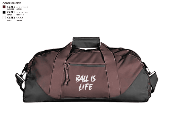 Duffle Bag, Ballislife, Men's Basketball, Teamtime, Team time, sublimation, custom sports apparel, team uniforms, spirit wear, spiritwear, sports uniforms, custom shirts, team store, custom team store, fundraiser sports, apparel fundraiser