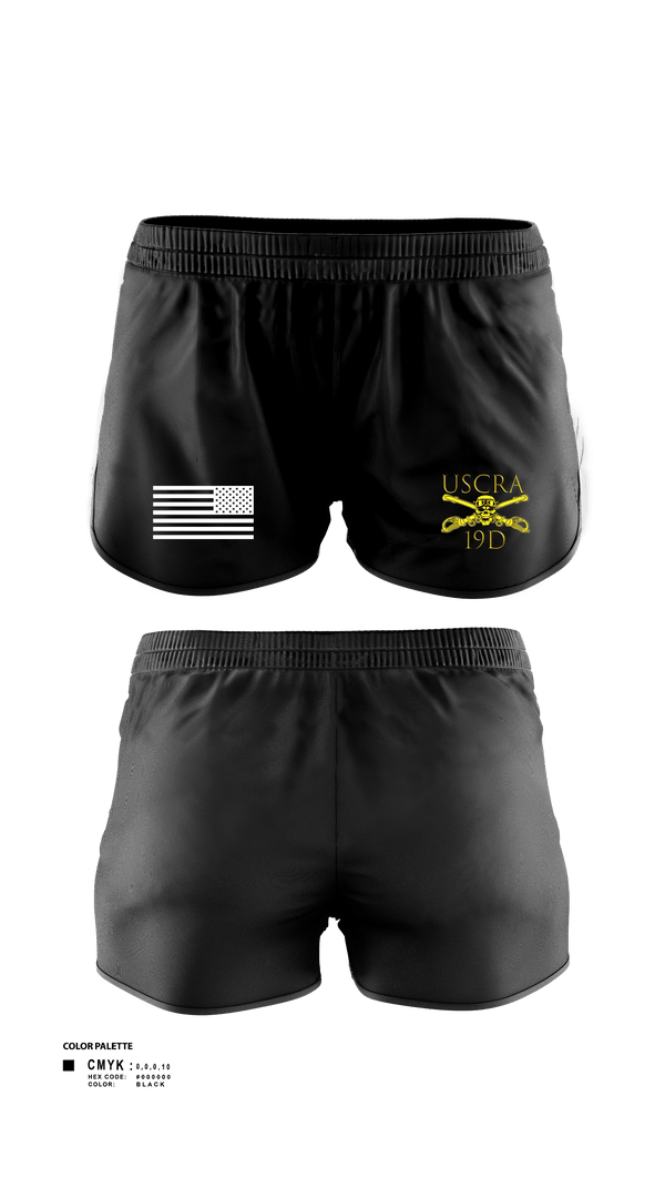 Women's Shorts, US Cavalry Riders, Army, Teamtime, Team time, sublimation, custom sports apparel, team uniforms, spirit wear, spiritwear, sports uniforms, custom shirts, team store, custom team store, fundraiser sports, apparel fundraiser
