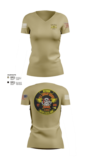 Women's Short Sleeve Vneck Shirt, US Cavalry Riders, Army, Teamtime, Team time, sublimation, custom sports apparel, team uniforms, spirit wear, spiritwear, sports uniforms, custom shirts, team store, custom team store, fundraiser sports, apparel fundraiser