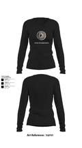 1st Det. Royal Lao Airborne 88518562 Women's Long Sleeve V-neck Shirt - 22