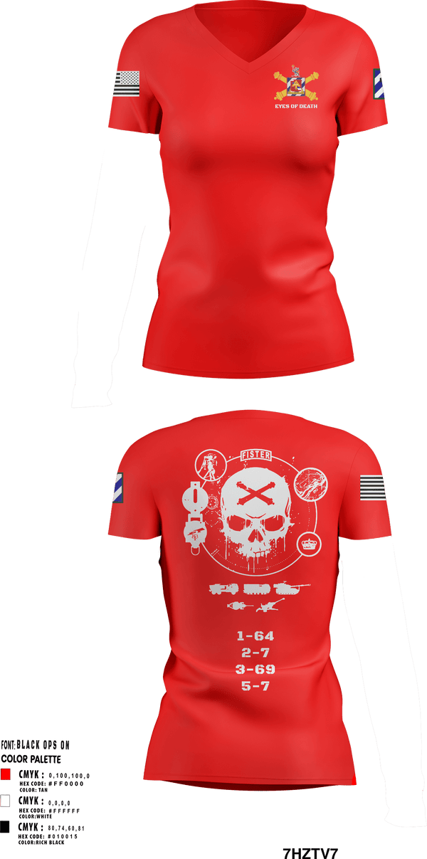 Women's Short Sleeve Vneck Shirt, 1-41 FA, Army, Teamtime, Team time, sublimation, custom sports apparel, team uniforms, spirit wear, spiritwear, sports uniforms, custom shirts, team store, custom team store, fundraiser sports, apparel fundraiser