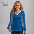Wheatland youth football and cheer 53677637 Women's Long Sleeve V-neck Shirt - 2