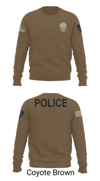 Crew Neck Sweatshirt, Miami Police Department, Police, Teamtime, Team time, sublimation, custom sports apparel, team uniforms, spirit wear, spiritwear, sports uniforms, custom shirts, team store, custom team store, fundraiser sports, apparel fundraiser