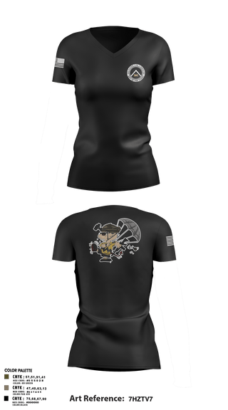 Women's Short Sleeve Performance Polo, 3rd Platoon, CCo, 1-508th PIR, , Teamtime, Team time, sublimation, custom sports apparel, team uniforms, spirit wear, spiritwear, sports uniforms, custom shirts, team store, custom team store, fundraiser sports, apparel fundraiser
