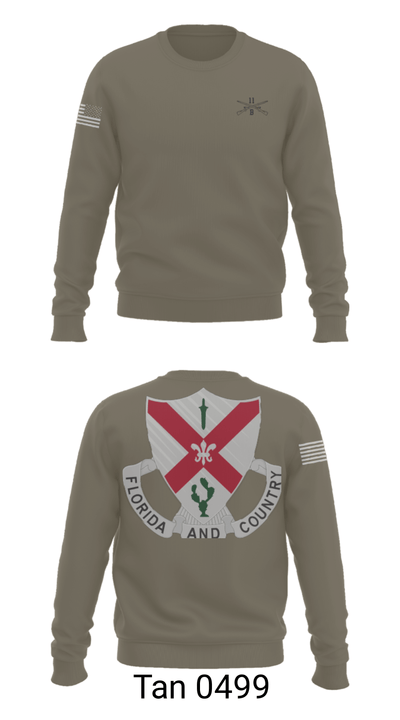 C Co 1-124 Rifle Company 57736053 Crew Neck Sweatshirt - 62