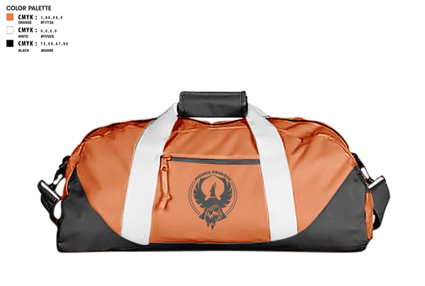 Duffle Bag, Phoenix Firebirds, Men's Basketball, Teamtime, Team time, sublimation, custom sports apparel, team uniforms, spirit wear, spiritwear, sports uniforms, custom shirts, team store, custom team store, fundraiser sports, apparel fundraiser
