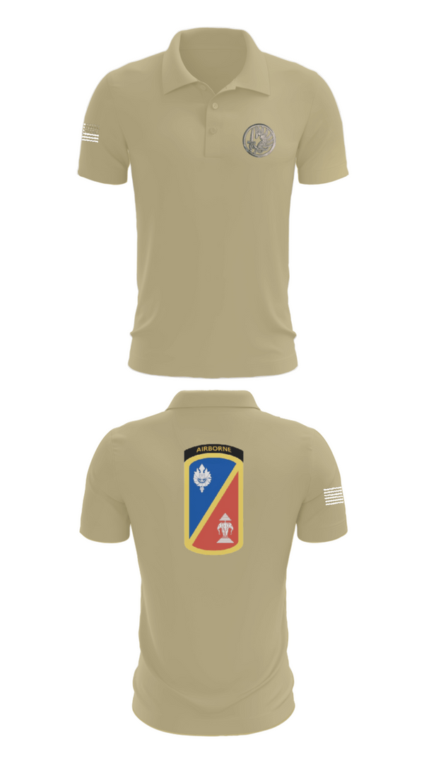 Short Sleeve Performance Polo, 1st Det. Royal Lao Airborne, Army, Teamtime, Team time, sublimation, custom sports apparel, team uniforms, spirit wear, spiritwear, sports uniforms, custom shirts, team store, custom team store, fundraiser sports, apparel fundraiser
