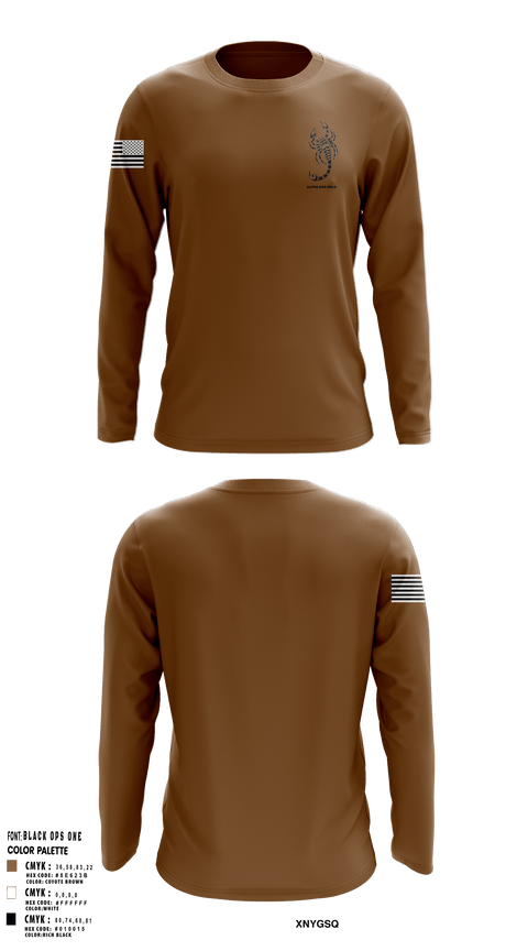 Long Sleeve Performance Shirt, Alpha 2nd Gold, Navy, Teamtime, Team time, sublimation, custom sports apparel, team uniforms, spirit wear, spiritwear, sports uniforms, custom shirts, team store, custom team store, fundraiser sports, apparel fundraiser