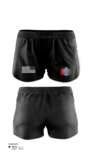 Women's Shorts, 3rd plt kingsmen, Army, Teamtime, Team time, sublimation, custom sports apparel, team uniforms, spirit wear, spiritwear, sports uniforms, custom shirts, team store, custom team store, fundraiser sports, apparel fundraiser
