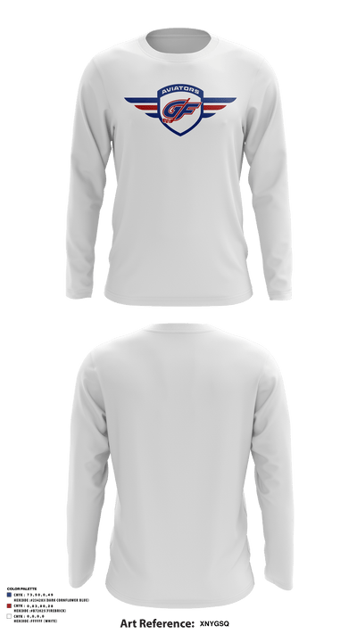 GRAND FORKS YOUTH HOCKEY ASSOCIATION 92789320 Long Sleeve Performance Shirt - 16