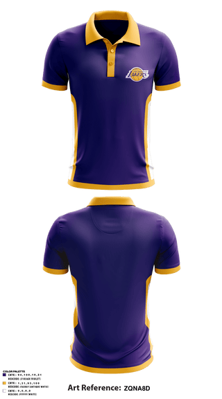 Short Sleeve Performance Polo, Los angles lakers, Men's Basketball, Teamtime, Team time, sublimation, custom sports apparel, team uniforms, spirit wear, spiritwear, sports uniforms, custom shirts, team store, custom team store, fundraiser sports, apparel fundraiser