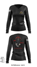 217th MP CO 3rd platoon Iraq 09-10 88609784 Women's Long Sleeve V-neck Shirt - 101