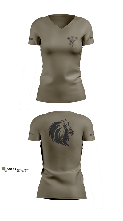 U Pride 28324772 Women's Short Sleeve V-neck Shirt - 1