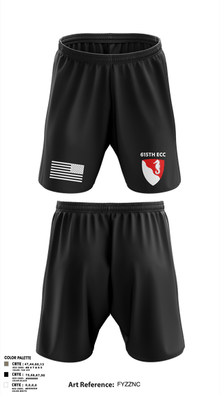Athletic Shorts With Pockets, 615TH ECC, , Teamtime, Team time, sublimation, custom sports apparel, team uniforms, spirit wear, spiritwear, sports uniforms, custom shirts, team store, custom team store, fundraiser sports, apparel fundraiser