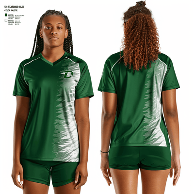 De Soto High School Volleyball 74436879 Women's Short Sleeve V-neck Shirt - 2