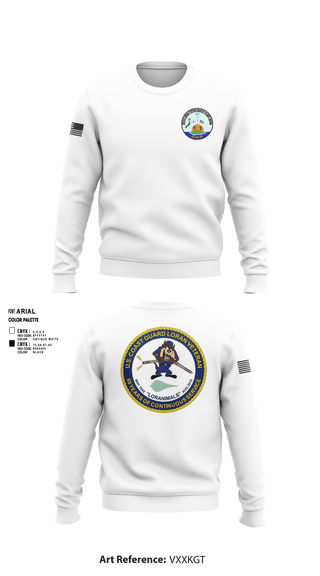 Crew Neck Sweatshirt, Marcus Island Loran Station, Coast Guard, Teamtime, Team time, sublimation, custom sports apparel, team uniforms, spirit wear, spiritwear, sports uniforms, custom shirts, team store, custom team store, fundraiser sports, apparel fundraiser