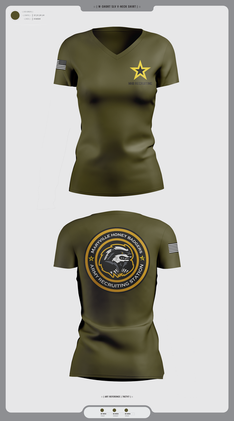 Women's Short Sleeve Vneck Shirt, MHB Recruiting, , Teamtime, Team time, sublimation, custom sports apparel, team uniforms, spirit wear, spiritwear, sports uniforms, custom shirts, team store, custom team store, fundraiser sports, apparel fundraiser