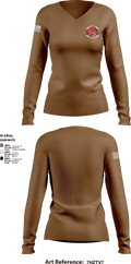 undefined Women's Long Sleeve V-neck Shirt - 2