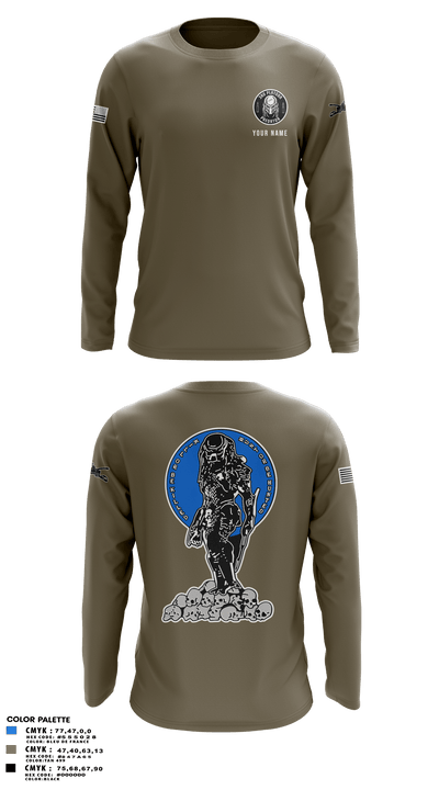 3rd Platoon 50148698 Long Sleeve Performance Shirt - 33