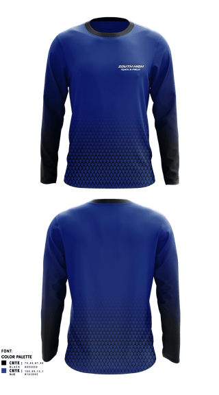 Long Sleeve Performance Shirt, south high, Track & Field, Teamtime, Team time, sublimation, custom sports apparel, team uniforms, spirit wear, spiritwear, sports uniforms, custom shirts, team store, custom team store, fundraiser sports, apparel fundraiser