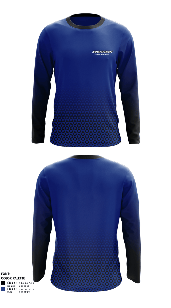 Long Sleeve Performance Shirt, south high, Track & Field, Teamtime, Team time, sublimation, custom sports apparel, team uniforms, spirit wear, spiritwear, sports uniforms, custom shirts, team store, custom team store, fundraiser sports, apparel fundraiser