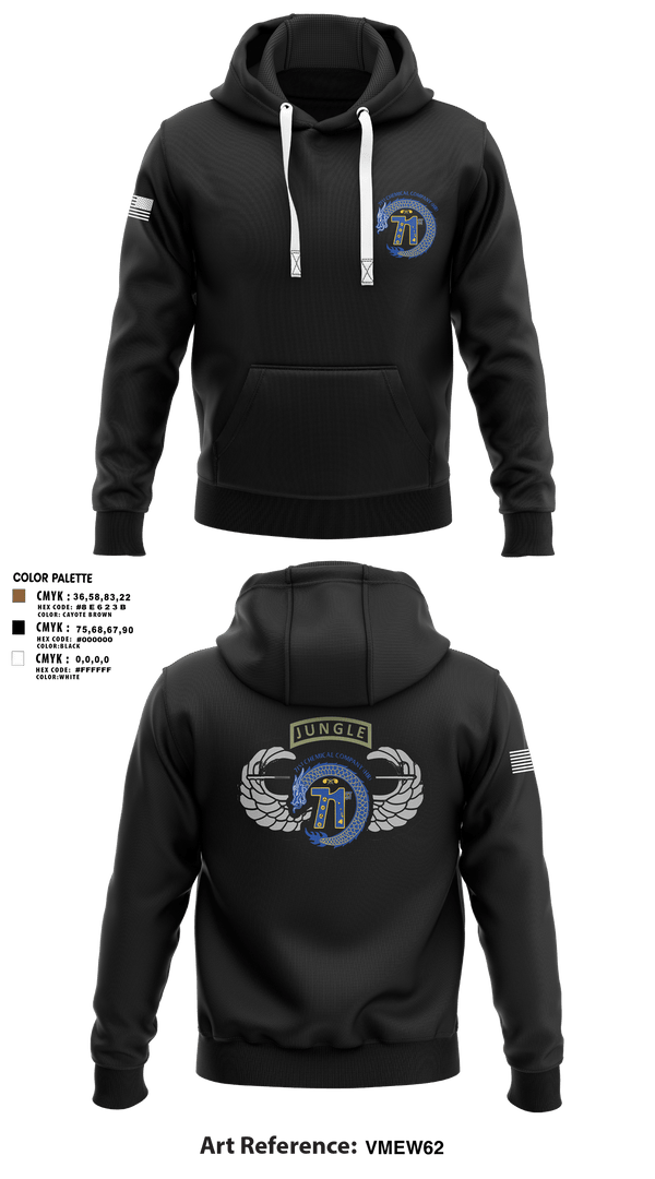 Hoodie, 71st Chemical Company (HR), Army, Teamtime, Team time, sublimation, custom sports apparel, team uniforms, spirit wear, spiritwear, sports uniforms, custom shirts, team store, custom team store, fundraiser sports, apparel fundraiser