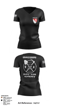 615TH ECC 10349105 Women's Short Sleeve V-neck Shirt - 3