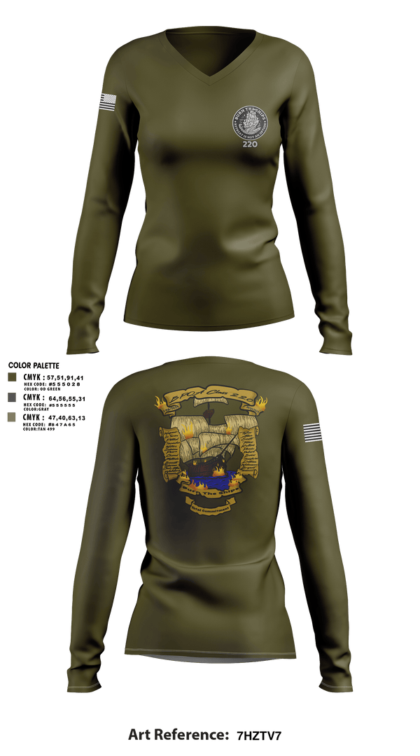 Women's Long Sleeve Vneck Shirt, 220 BPOA, Police, Teamtime, Team time, sublimation, custom sports apparel, team uniforms, spirit wear, spiritwear, sports uniforms, custom shirts, team store, custom team store, fundraiser sports, apparel fundraiser