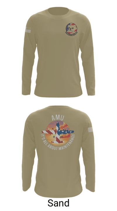 910th AMU 89979521 Long Sleeve Performance Shirt - 86