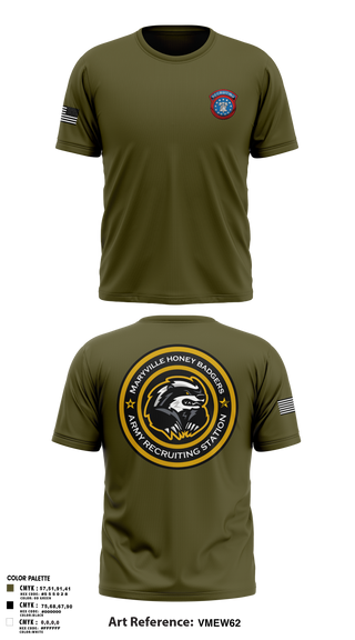 Old School Cotton Feel Shirt, Maryville Honeybadger, Army, Teamtime, Team time, sublimation, custom sports apparel, team uniforms, spirit wear, spiritwear, sports uniforms, custom shirts, team store, custom team store, fundraiser sports, apparel fundraiser