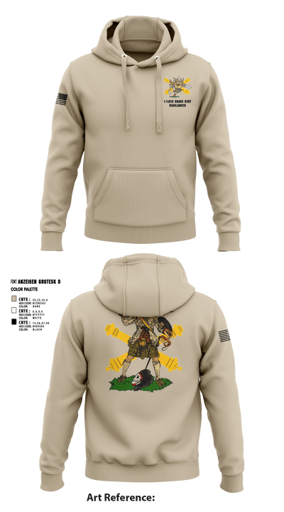 Bravo 1-119th FA 38934008 Hoodie - 6