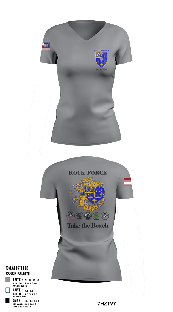 Women's Short Sleeve Vneck Shirt, 3rd Battalion, 34th Infantry Regiment, Army, Teamtime, Team time, sublimation, custom sports apparel, team uniforms, spirit wear, spiritwear, sports uniforms, custom shirts, team store, custom team store, fundraiser sports, apparel fundraiser