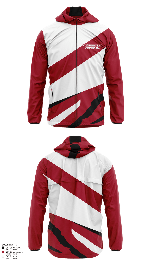 Windbreaker, Daleboyz, Football, Teamtime, Team time, sublimation, custom sports apparel, team uniforms, spirit wear, spiritwear, sports uniforms, custom shirts, team store, custom team store, fundraiser sports, apparel fundraiser