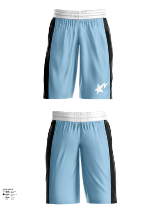 Mens Basketball Shorts, Starz, Men's Basketball, Teamtime, Team time, sublimation, custom sports apparel, team uniforms, spirit wear, spiritwear, sports uniforms, custom shirts, team store, custom team store, fundraiser sports, apparel fundraiser
