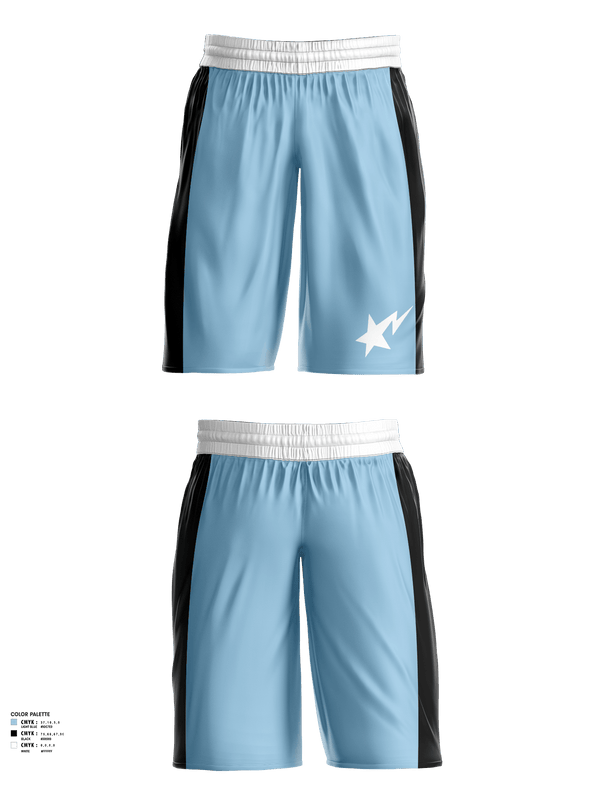 Mens Basketball Shorts, Starz, Men's Basketball, Teamtime, Team time, sublimation, custom sports apparel, team uniforms, spirit wear, spiritwear, sports uniforms, custom shirts, team store, custom team store, fundraiser sports, apparel fundraiser