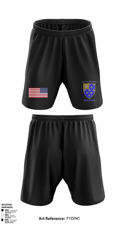 3RD BATTALION, 34TH INFANTRY REGIMENT Athletic Shorts With Pockets - 18