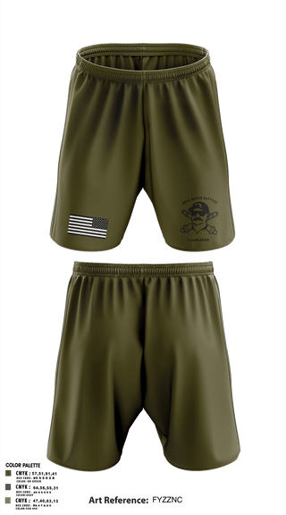 Athletic Shorts With Pockets, HHB 2-319 AFAR, Army, Teamtime, Team time, sublimation, custom sports apparel, team uniforms, spirit wear, spiritwear, sports uniforms, custom shirts, team store, custom team store, fundraiser sports, apparel fundraiser