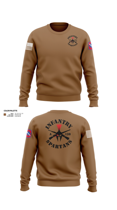 Alpha Company 1-138th Infantry Regiment 86891833 Crew Neck Sweatshirt - 200