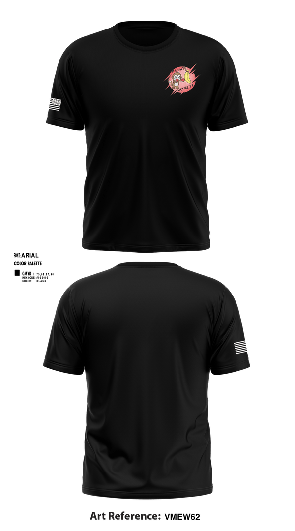 Short Sleeve Performance Shirt, Fight Monkeys, , Teamtime, Team time, sublimation, custom sports apparel, team uniforms, spirit wear, spiritwear, sports uniforms, custom shirts, team store, custom team store, fundraiser sports, apparel fundraiser