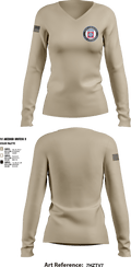 82nd Airborne Division 11524077 Women's Long Sleeve V-neck Shirt - 1